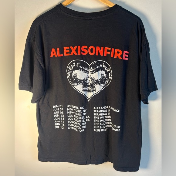 Alexisonfire Band T-shirt Size XL Tour Hardcore Screamo Emo Rose Alexis on Fire - Picture 5 of 8